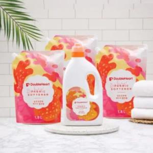 더블하트 유아 섬유 유연제 용기 리필 1.8L 세트