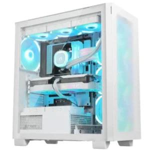 앱코 PC 케이스 뉴본 ARGB 강화 유리 컴퓨터 화이트