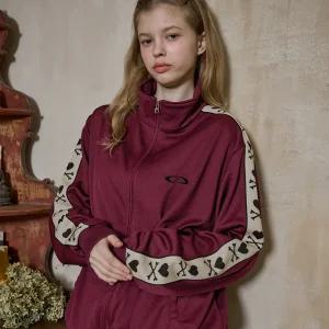 본 테이프 트랙탑 버건디