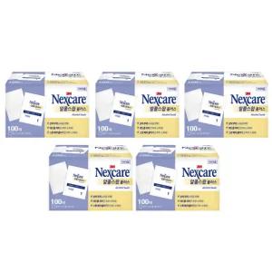 3M 넥스케어 알콜스왑 플러스 100매 5개 일회용 알콜솜 소독솜