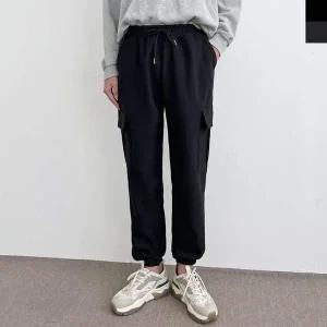 남자 카고 기모 조거팬츠 트레이닝바지 나들이코디 남성트레이닝복