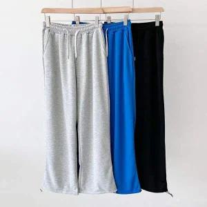 남자 조임링있는 와이드 트레이닝바지 남자데일리룩 간지나는