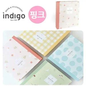 [셀러에이드]성장 기록 앨범 46포켓 아기 사진첩 핑크색 육아 40장