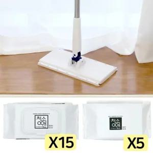 퀸마루 노터치 톡밀대+물걸레포 30매)x15팩+정전기포 30매)x5팩 손댈 필요없는 청소포밀대