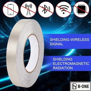 패러데이 천 테이프 EMI 차폐 RF 차단 노트북 핸드폰용 이중 전도성 유리 섬유 직물 접착