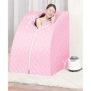 1인용 가정용 사우나 스팀 은색 원적외선 인용 이동식