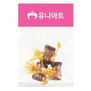 전통 장구 매듭형 노란색 음악 악기 용품 공작 만들기 공예 미술놀이