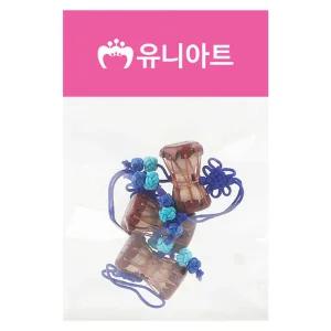 전통 장구 파랑색 3500 매듭 음악 악기 공작 만들기 공예 미술놀이 유아미술