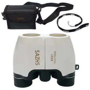 미니 망원경 8X21 화이트+전용가방+넥스트랩 세트 오페라글라스 콘서트 뮤지