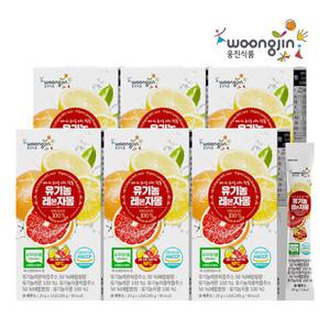 웅진식품 유기농 레몬자몽 6박스(박스당 20g x 14포) / 레자몽