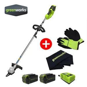 그린웍스 40V 프론트 마운트 충전식 예초기(5.0Ah배터리2개+충전기1개)