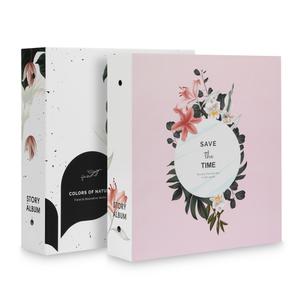 중사이즈 50매 플라워 앨범  네컷 사진 포토북 초음파 아기 여행