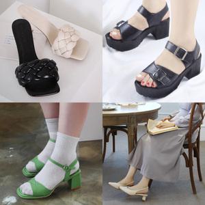 여성 남성 여자 남자 여름 가죽 스트랩 샌들 슬리퍼 쪼리 웨지 통굽 단화 플랫 뮬 블로퍼
