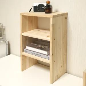 원목 양발이 선반 3단 310 삼나무 인서트 사무실 정리대 공간활용 받침대 미니수납장 피규어 진열장 1인가구 주문제작