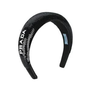 로고 시퀸 스팽글 헤어밴드 (1IH019 2D0G F0967)