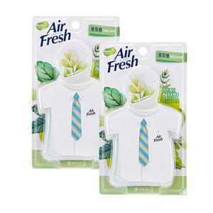 에어후레쉬 옷장용 방향소취제 리프레쉬 허브향 32g x2개