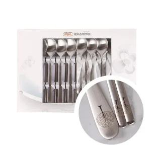 [대구백화점] [한일스텐레스]국산스텐 해피트리 10인 수저세트 (10벌(숟가락10개+젓가락10쌍))