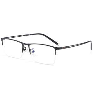 티타늄 안경테 초경량 블랙 남자 반무테안경 가벼운 반테안경