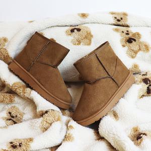 포근 여자 여성 겨울 따뜻한 털부츠 방한화 따뜻한 털신발 부추 퍼그부츠숏