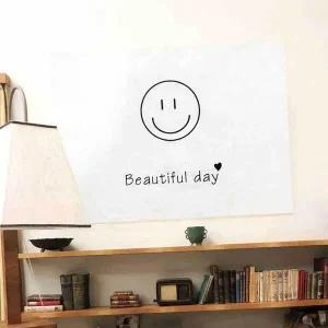 천 가리개 벽 대형 포스터 패브릭 스마일 S WEB2774