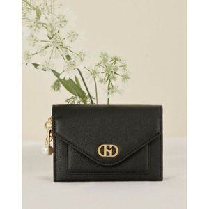 [NS홈쇼핑][헤지스ACC] HIHO4E512 [DIANA] 블랙 진주참 가죽 아코디언 카드지갑..