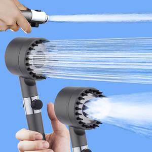 4단 두피마사지 샤워기 헤드