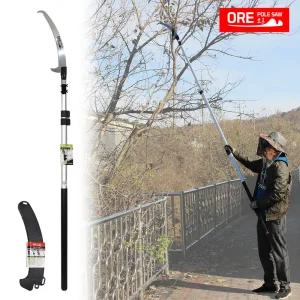 오르-3 터보 고지톱 장대 세트 약 3.5m 나무 전지 톱 전정 조경 가지치기 