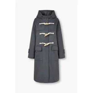 [STUDIO TOMBOY](대전신세계)토글 장식 후드 롱 코트 (9174411983CT)