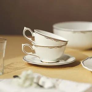 [대구백화점] [한국도자기]본차이나 골드라인 윙스 커피잔세트 (2인)