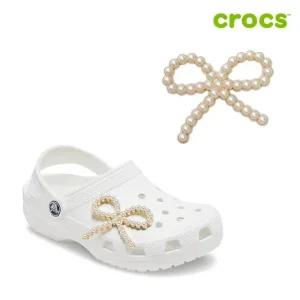[크록스 정품] 진주 리본 지비츠 10012985