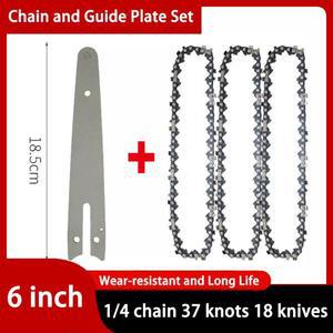 미니 휴대용 전기톱 블레이드, 목제 정원 도구용, 37 노트, 18 나이프 전기톱, 미니 배터리 톱, 6 인치