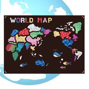 유니아트 1200 포일아트 세계지도 (WFFFY5O)