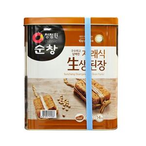 대상 청정원 순창 재래식 생된장 14kg / 콩된장14kg, 재래된장