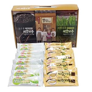 개별포장 새싹보리 검은콩 미숫가루 선물 세트 20개 1박스 설 명절 선물