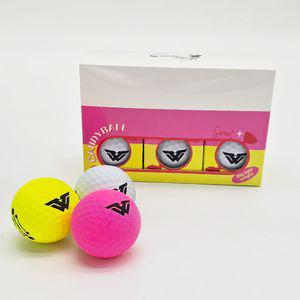 비거리 20m 보장 향기나는 캔디볼 고반발골프공 스크린 비거리골프공 선물 6개입, 핑크 무광