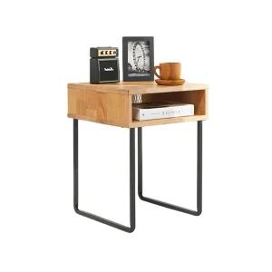 철제 원목협탁 거실 인테리어 틈새 침대옆선반 400 앤틱협탁