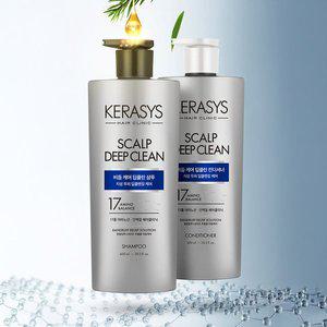 [기타]케라시스 클리닉 비듬케어 딥클린 600ml 샴푸 1개+컨디셔너 1개
