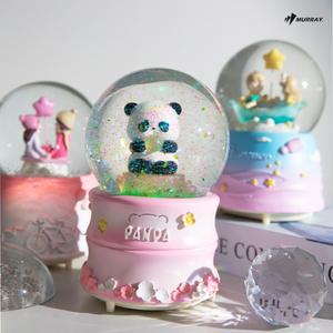 머레이 LED 크리스탈 워터볼 오르골 5종 인테리어 스노우볼 뮤직오르골