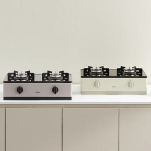 하츠 고화력 프리스탠딩 2구 가스레인지 HFG-2381 (모카그레이, 크림베이지)