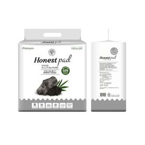 쿼카스마켓 어니스트 프리미엄 패드 50매 참숯 반려견 강아지 배변 용품