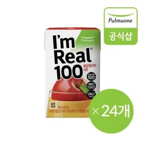 풀무원 아임리얼 100 사과 24개(140ml x 6입 x 4개)