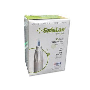 세이프란 사혈기 란셋 니들 26G 1갑 채혈기 자동 수동