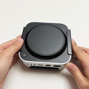 데스크탑 모니터 브래킷 스탠드, 애플 호환 맥 미니 M4 프로 2024 용, 후면 장착 하단 액세서리, 거치대 랙