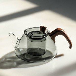 고품질 내열유리 차포트 다관 찻주전자 내열유리티주전자 찻주전자 차다기 유리다기 유리다관 (WFHYB99)