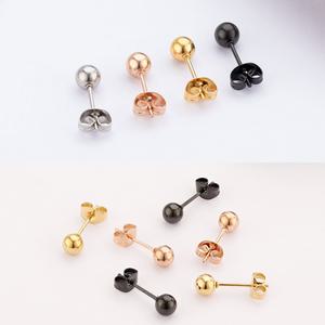 무니켈 써지컬스틸귀걸이 무알러지볼귀걸이 동그란피어싱 스틸3mm