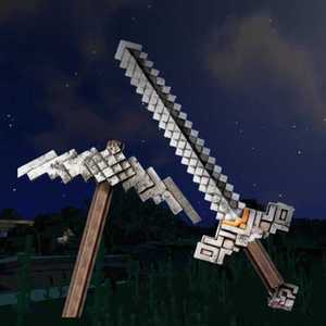 마인크래프트 다이아몬드 검 곡괭이 피규어 모형 칼