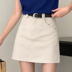 [코코블랑] 더블링 미니 스커트(벨트set)