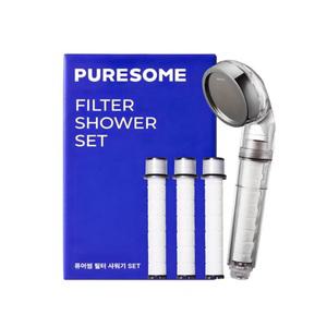 퓨어썸 필터 샤워기 + 필터 + 필터 리필 3개
