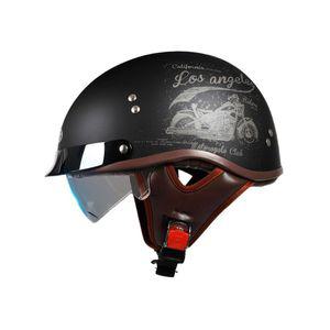 빈지티헬멧 오토바이 스쿠터 헬멧 고급 남녀공용 반모 홍진헬멧 경량 클래식 소두핏