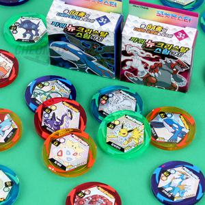 [포켓몬스터] 포켓몬 파워 뉴 크리스탈 스핑 딱지 (18개 1세트)